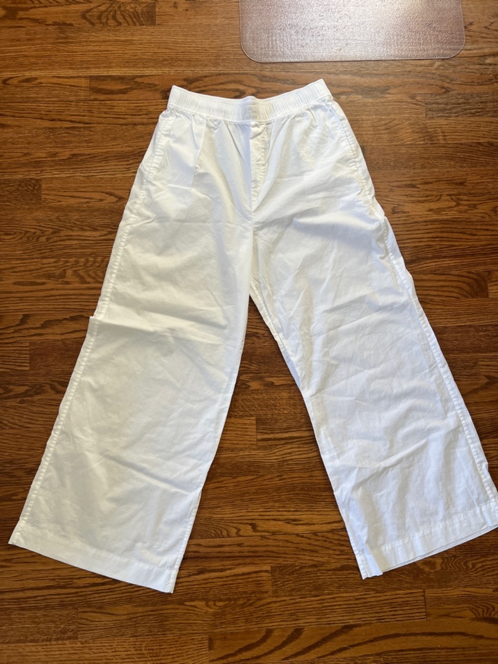 J. Crew White Pajama Pants